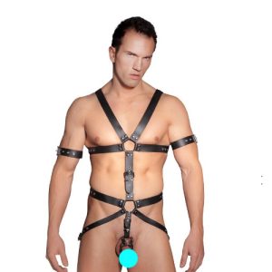 Zado Fetish - Miesten harness penisrenkaalla