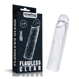 Flawless Clear Penis Sleeve Add 1''